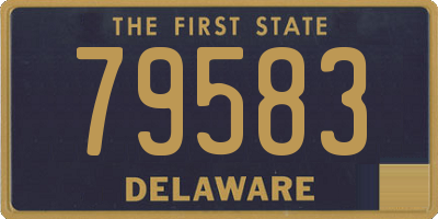 DE license plate 79583
