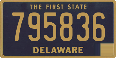 DE license plate 795836