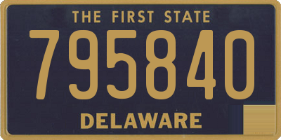 DE license plate 795840