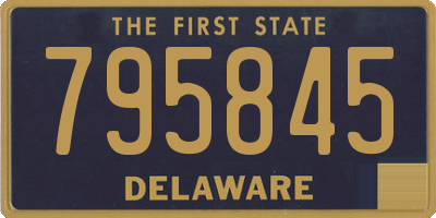 DE license plate 795845