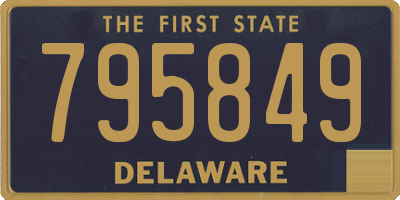 DE license plate 795849