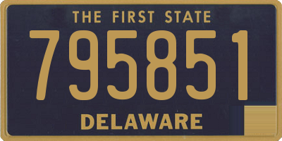 DE license plate 795851