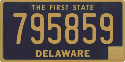 DE license plate 795859