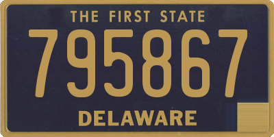 DE license plate 795867