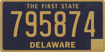 DE license plate 795874