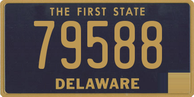 DE license plate 79588