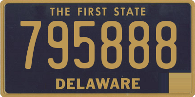 DE license plate 795888