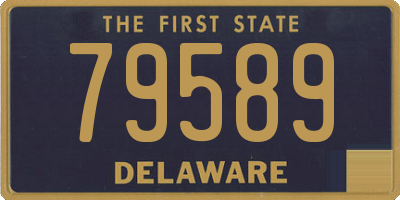 DE license plate 79589