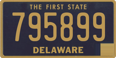 DE license plate 795899