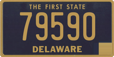 DE license plate 79590