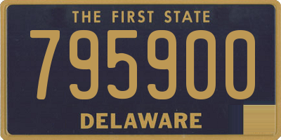 DE license plate 795900