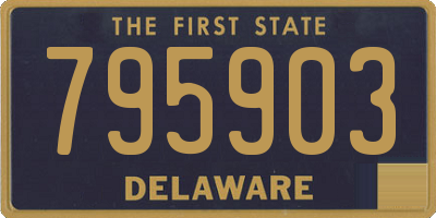 DE license plate 795903