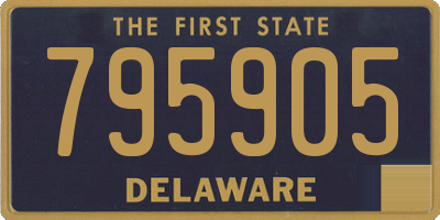 DE license plate 795905