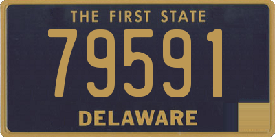 DE license plate 79591