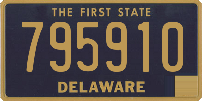 DE license plate 795910