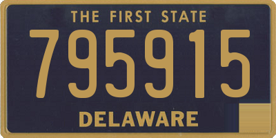 DE license plate 795915