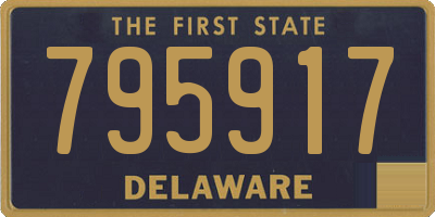DE license plate 795917