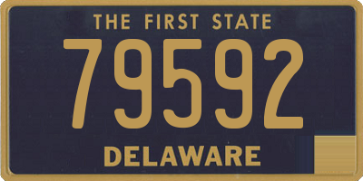DE license plate 79592