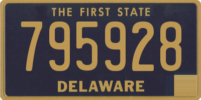 DE license plate 795928