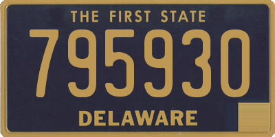 DE license plate 795930