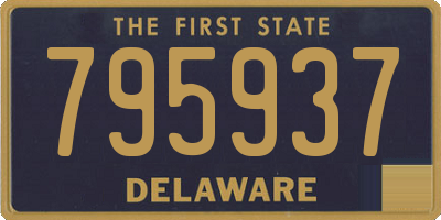 DE license plate 795937
