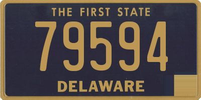 DE license plate 79594