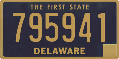 DE license plate 795941