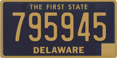 DE license plate 795945