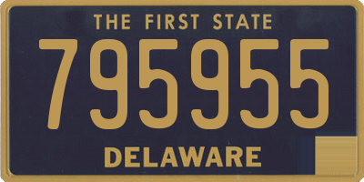 DE license plate 795955
