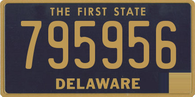 DE license plate 795956