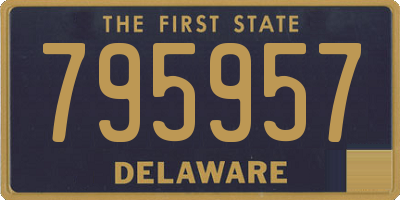 DE license plate 795957