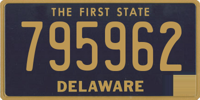 DE license plate 795962
