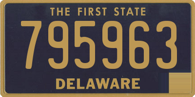 DE license plate 795963