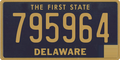 DE license plate 795964