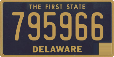 DE license plate 795966
