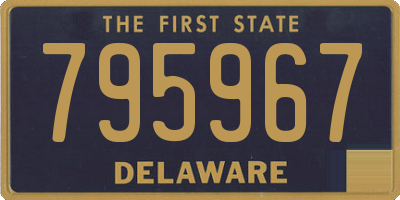 DE license plate 795967