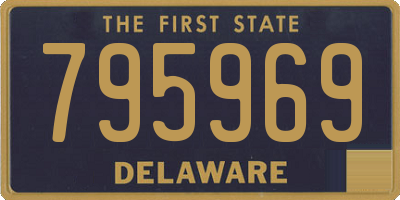 DE license plate 795969