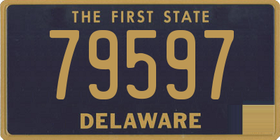 DE license plate 79597