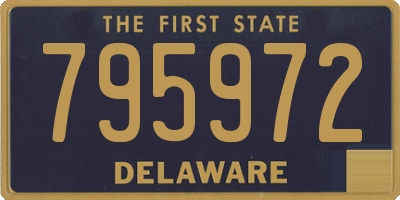 DE license plate 795972