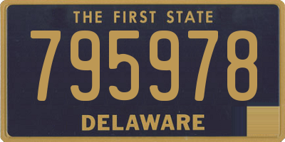 DE license plate 795978