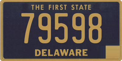 DE license plate 79598