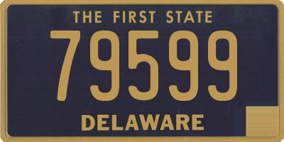 DE license plate 79599