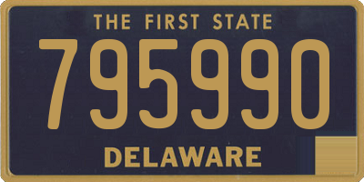 DE license plate 795990