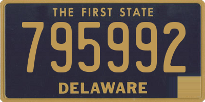 DE license plate 795992