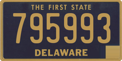 DE license plate 795993