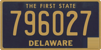 DE license plate 796027