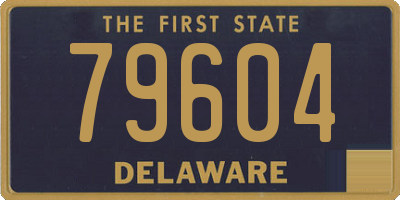 DE license plate 79604