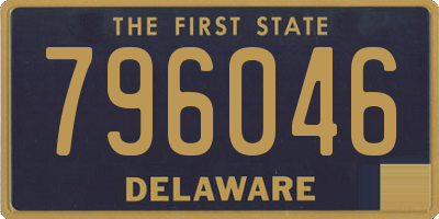 DE license plate 796046