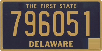 DE license plate 796051