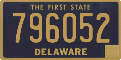 DE license plate 796052